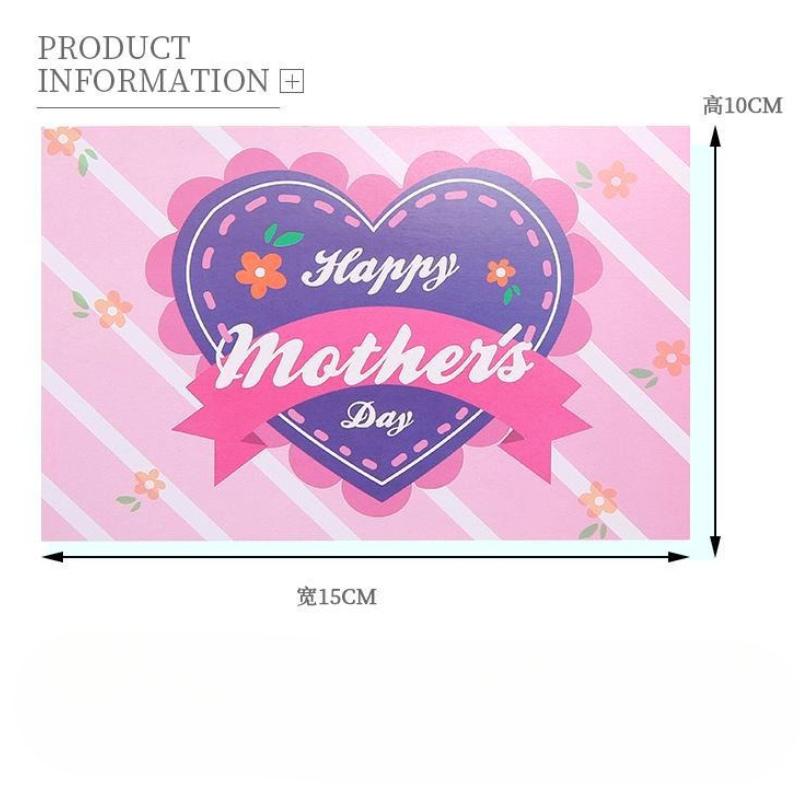 5pcs Creative Mother's Day, Father's Day, Teacher's Day, Thank-You Cards, Blessing Cards, Birthday Thank-You Cards for Flower