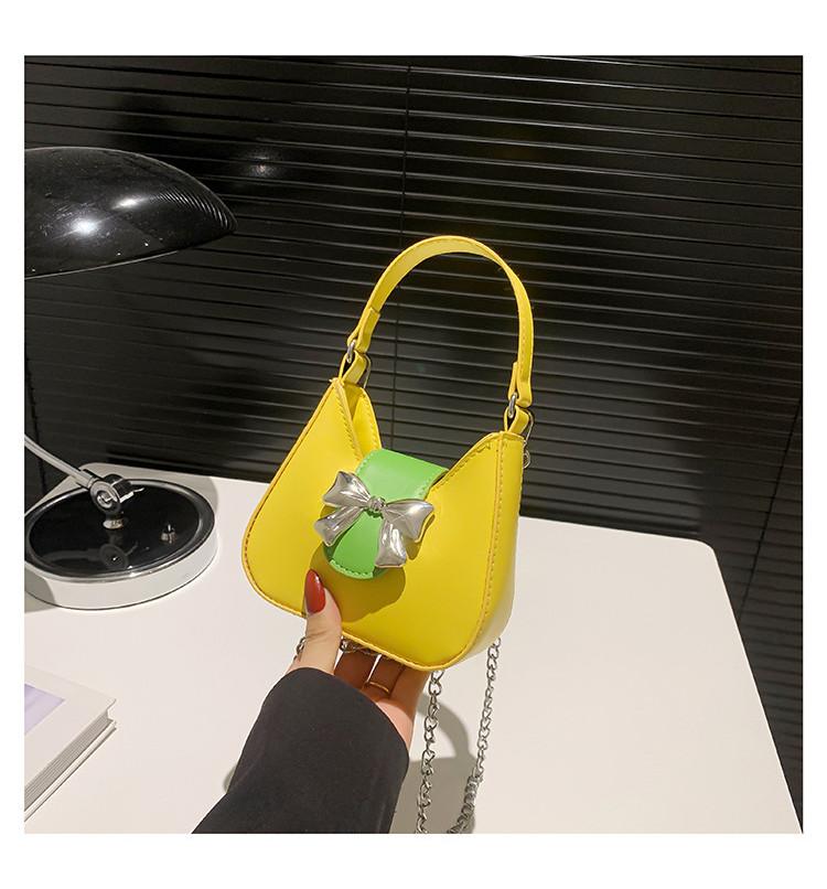 Stylish Pu Bowknot Saddle Handbag For Women Versatile For Casual Commuting