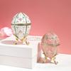 Beautiful Design Enamel Easter Egg Ornament Creative Decor European Style Easter Egg Jewelry Box Jewelry Box Luxury Gift