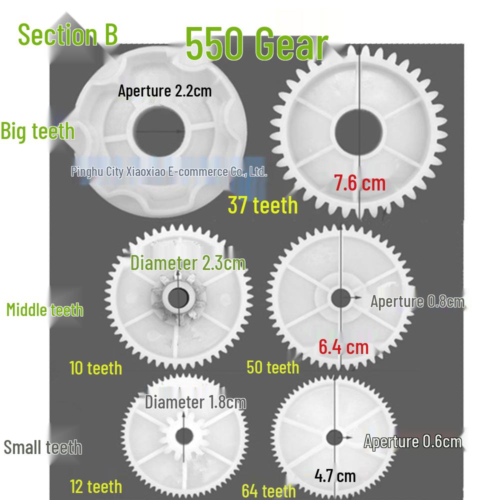 Children's Electric Car Motor Gearbox for Large, Medium, Small Gears - Stroller Car Accessory