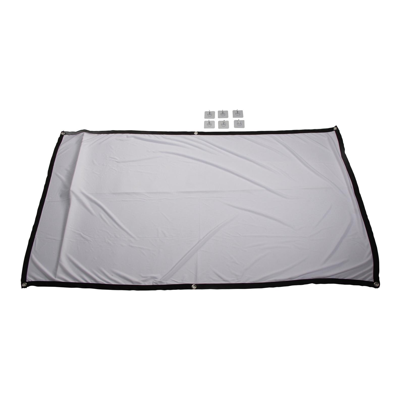 

Проекционный экран HD Складной Портативный Устойчивый к складкам Экран для проектора для кинотеатра в помещении и на улице 84 Inch