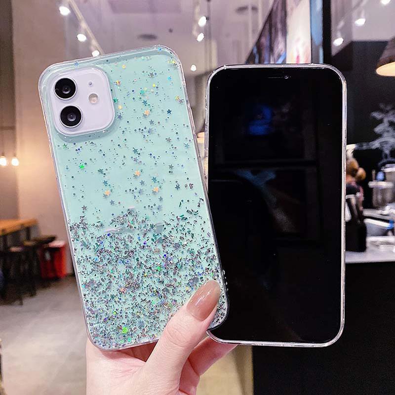 Luxury Transparent Glitter Bling Shiny Clear Soft Case For Redmi A1 S2 Y2 4X 5A 6 6A 7 7A 8 8A 9 9A 10C 10X 11A 12 12C Cover