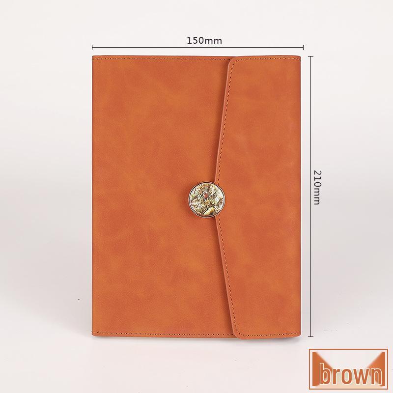 A5 Tri-fold Buckle Notebook Gift Set: Business, Meeting & Logo Printable Record Book