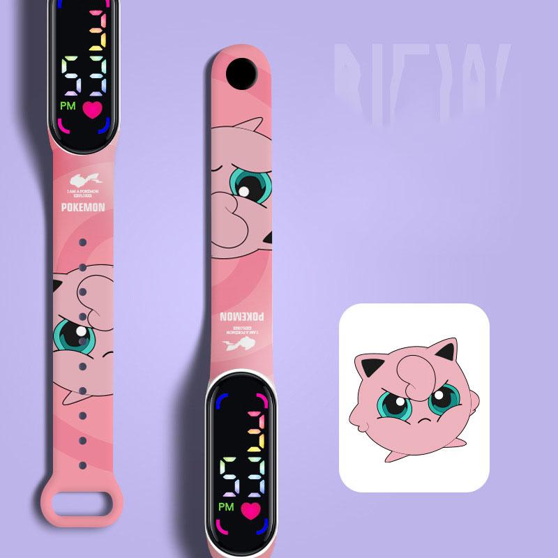 Elektronische Uhr 1 Stück personalisierte Mode Marke bedruckte Armbanduhr Kreative super süße Puppe Geburtstagsgeschenk wasserdicht Touch LED