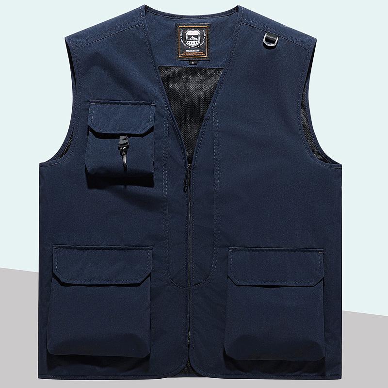 Outdoor Photography Overalls Vest Waiter Tooling MultiPocket Advertising Vest