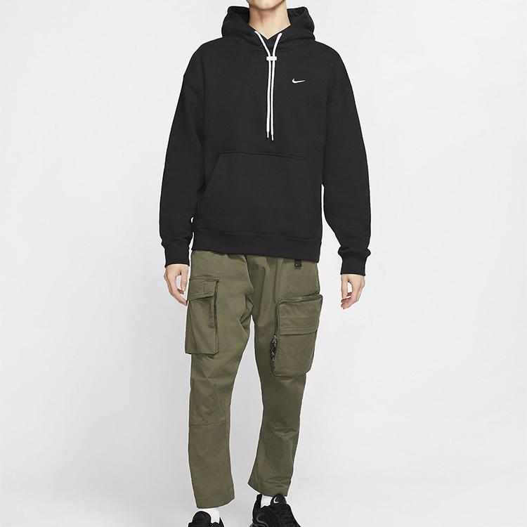 Nike Lab Solid Color Hoodie Sweatshirt Men Tops Black CD6393-011