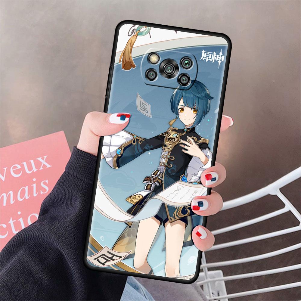 Hülle für Xiaomi Mi Poco X3 NFC X4 Pro F3 F4 GT M4 M3 F1 C40 11 Lite 11T Weiche Silikon Funda Handyhülle Genshin Impact Spiel Capa