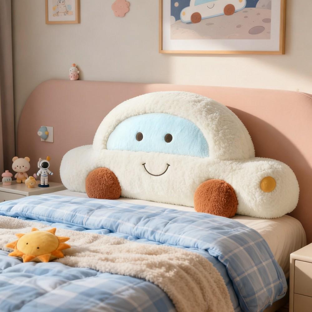 Soft Upholstered Bedside Cushion - Washable Tatami Style for Kids' Bedroom