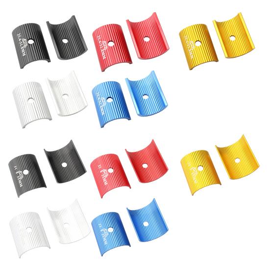 2Pcs Front Derailleur Adapter High-strength Anti-skid Aluminum Alloy Bicycle Handlebar Conversion Sheet for Cycling