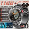 New Military 1100mAh Big Battery Outdoor Smart Watch Men GPS Path Compass 10ATM Waterproof Call AMOLED HD Sport Smartwatch