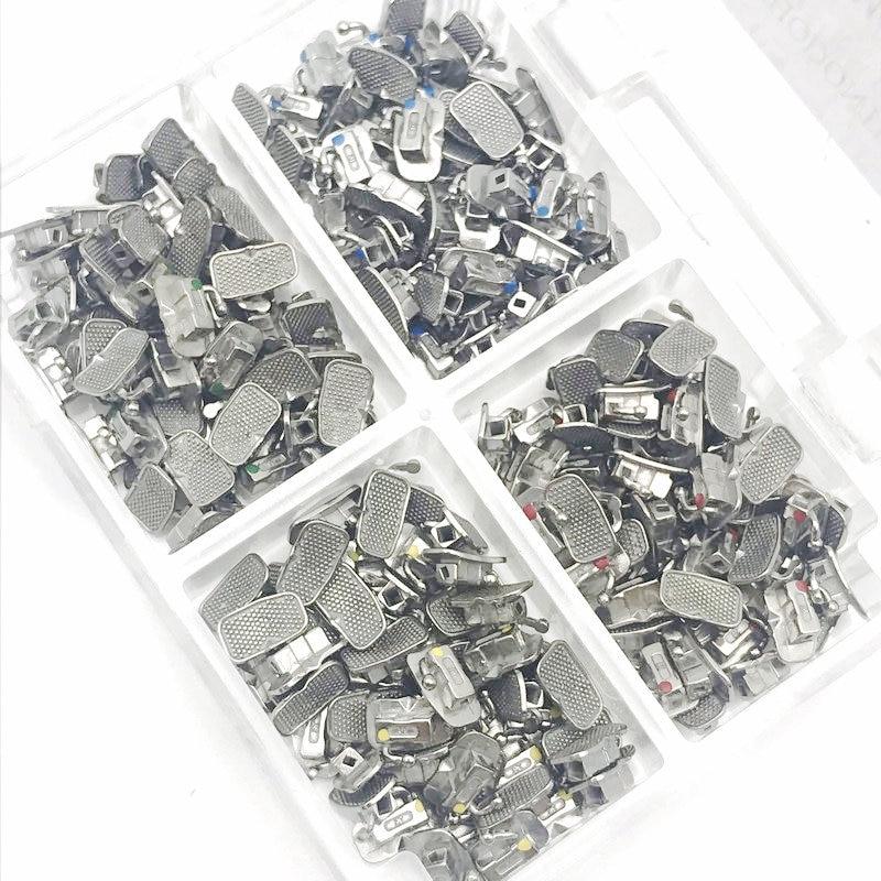 200Pcs/50Sets Dental Buccal Tube MBT Type 1st Molar Orthodontic 0.022 Non-Conve Single Buccal Tube
