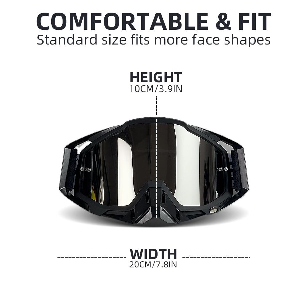 Motokros Gözlük Motosiklet Güneş Gözlüğü Adam MTB ATV Maskesi Rüzgar Geçirmez Koruma Kayak Bisiklet Yarışı Off-Road Gözlük