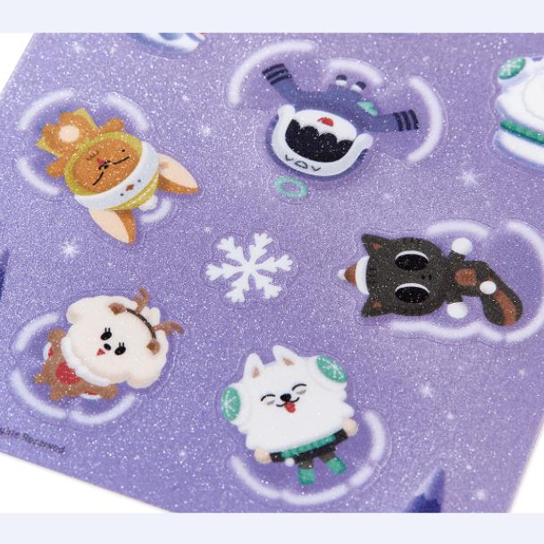 TXT PPULBATU Schnee-Zauber-Aufkleber