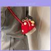 Charming Mushroom Crochet Drawstring Bucket Bag For Kids Boys And Girls Stylish Mini Backpack