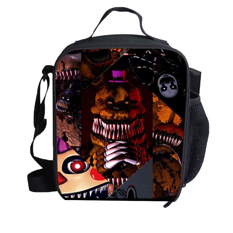 Five Nights At Freddy's School Outdoor Lunch Bag Durable Polyester Material Insulation Package