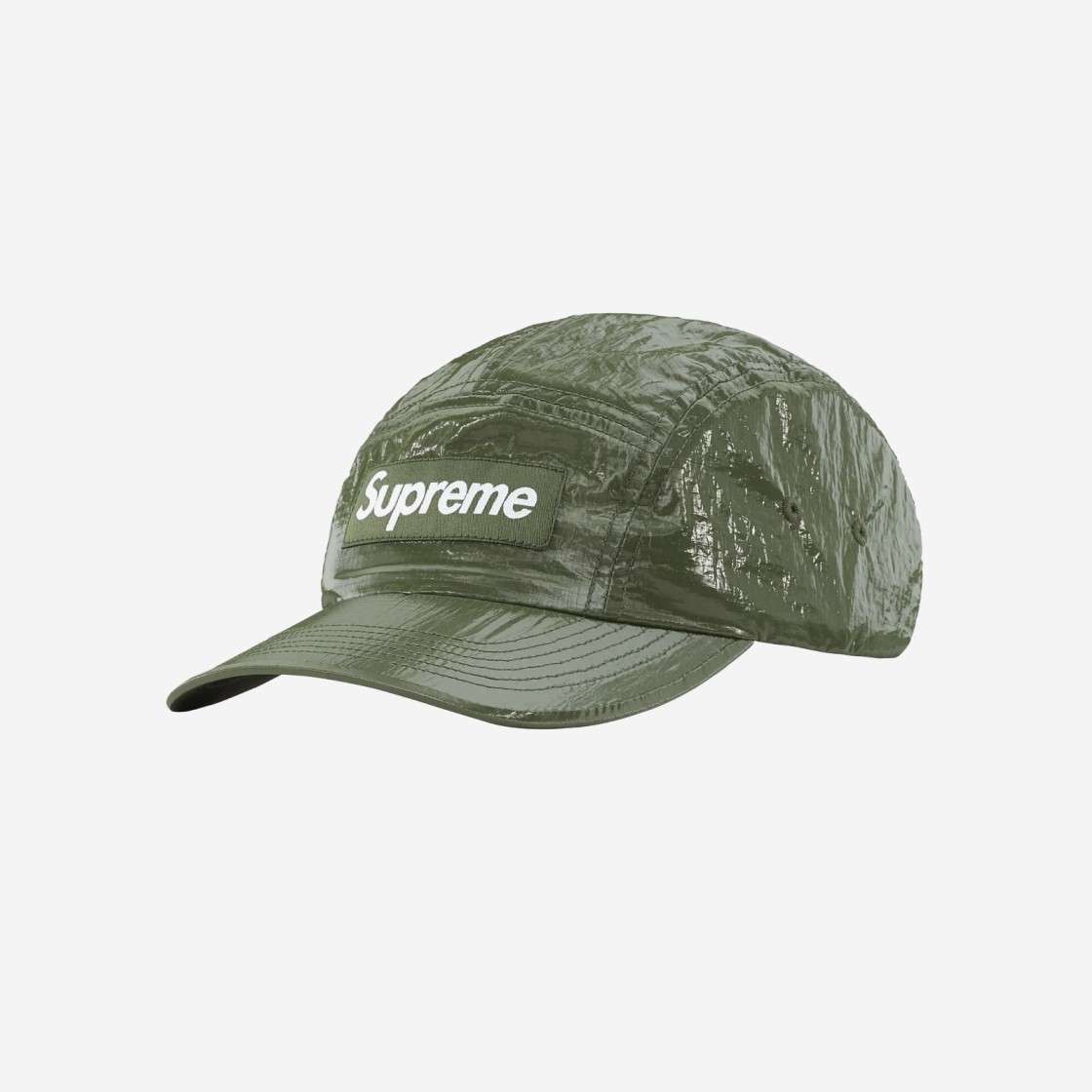 

Кепка Supreme Gloss Ripstop Camp Оливковая 23FW -