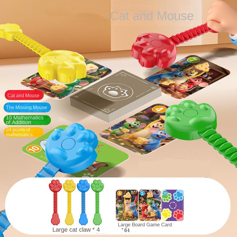 Non-Toxic Cats Catch Mice Board Games Kids Toys Family Party Social Games Funny Card Memory Logical Thinking Children Education Table Game