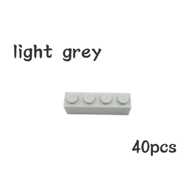 Non-Toxic 40Pcs Moc Assemble Particles 3010 3066 1X4 Bricks Dots Thick 1*4 Building Blocks Diy Educational Creative Toy For Kids