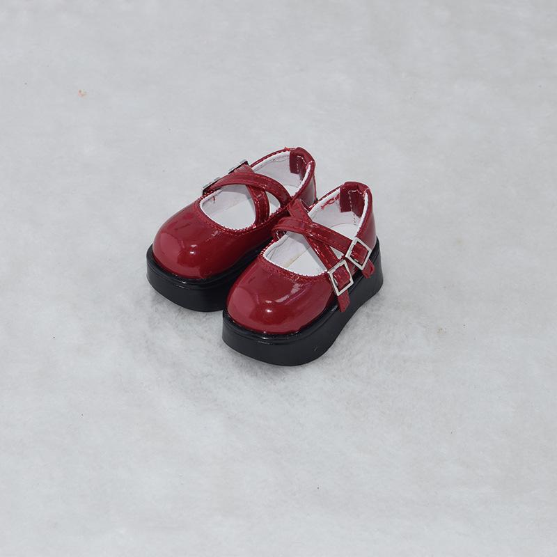 Available 4-point BJD Doll Shoes: 1/4 Scale High-Heeled Leather Shoes, Thick Style, MDD Doll Clothes Accessories