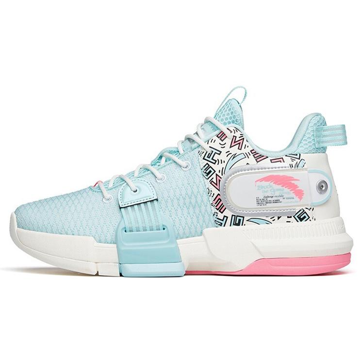 

New Anta Craze 2 Cushioned Slip Resistant Water Resistant Low Top Basketball Shoes Blue 112141640S-3 42.5