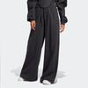 adidas Originals Blue Version Series Logo Pattern Drawstring Loose Sports Pants Women Bottoms Black IB5802