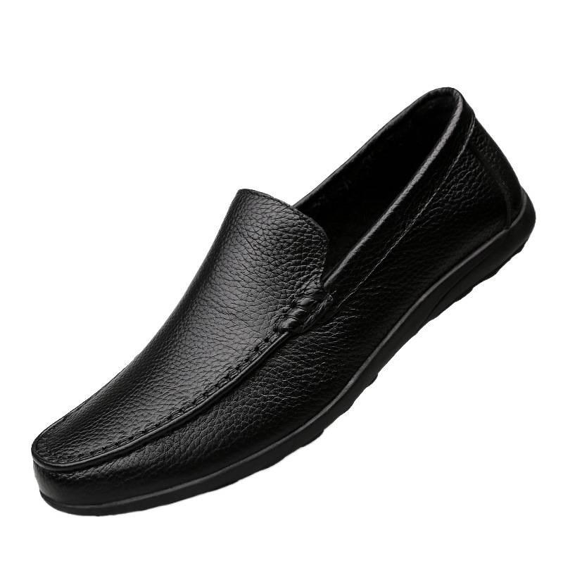 Men's Large Size Leather Loafers - Formal & Casual Versatile Moccasins