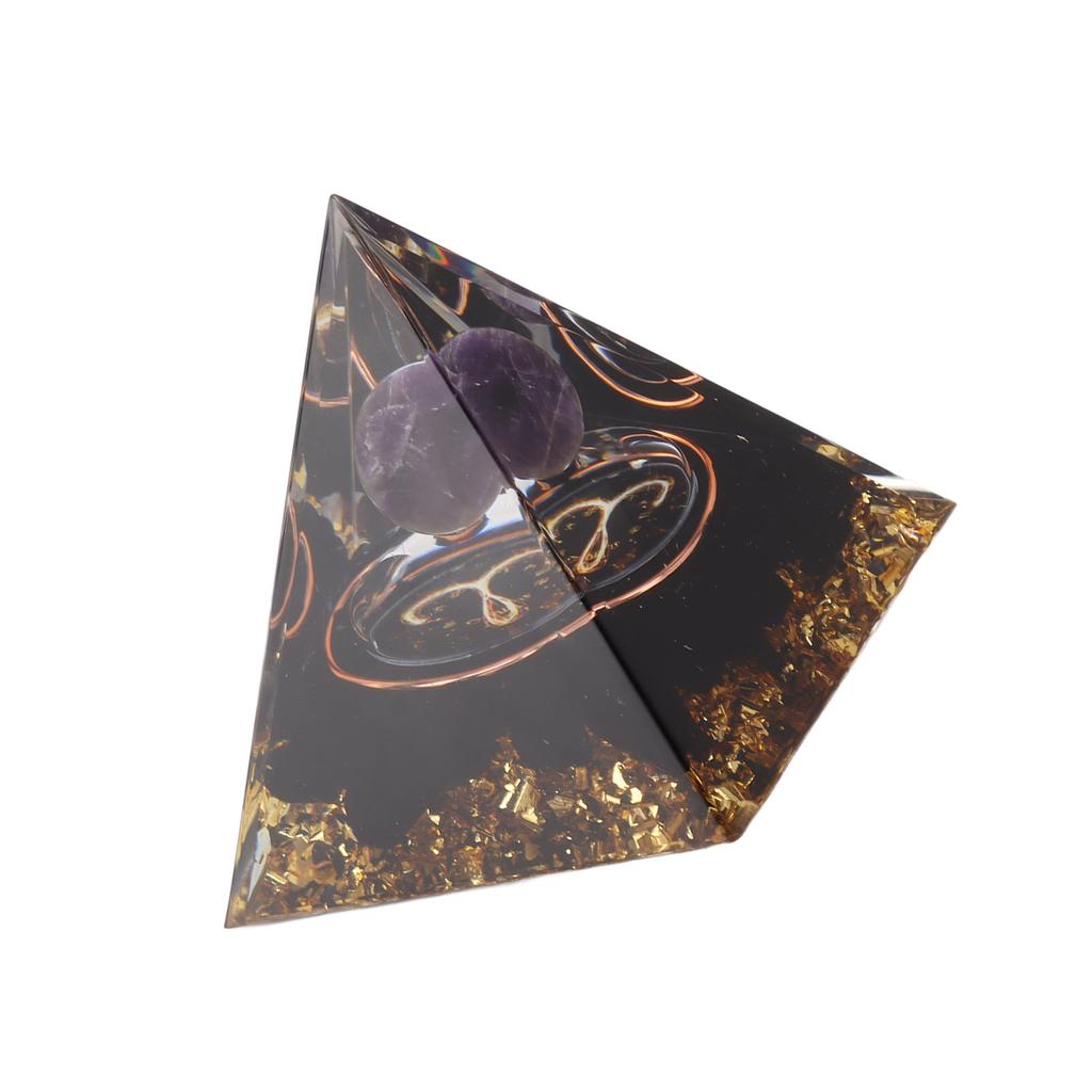 5cm Orgonitová pyramida pro pozitivní energii Léčivá křišťálová pyramida Meditace Orgonitové pyramidy