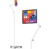 Viozon Tablet Floor Stand with Wheels, Rolling iPad Stand Holder for Bed and Sofa, Adjustable Long Arm with 360° Rotation, Mobile Phone & Tablet