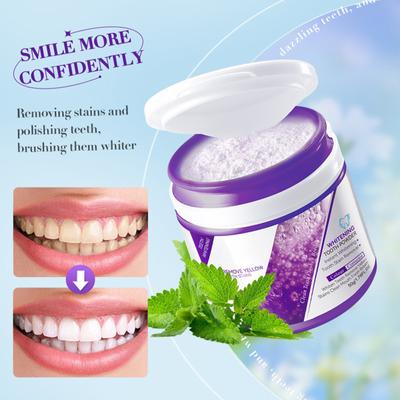 Whitening Tooth Powder, Removing Yellowing And Stains, Reducing Enamel Erosion, Long-lasting Freshness,50g