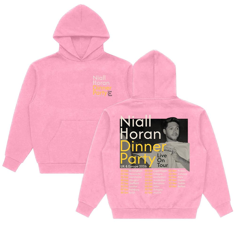 Niall Horan Dinner Party UK & Europe 2026 Live On Tour Hoodies Men Women Harajuku Hip Hop Street Sweatshirts Casual Streetwear