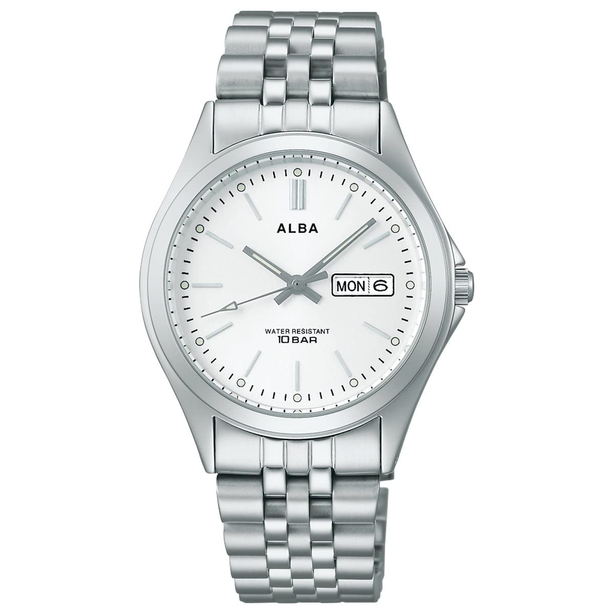 

Seiko Watch AQGK471 Alba Standard Quartz Men s Silver Watch