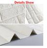10pcs Self Adhesive Decor 3D Foam Wall Stickers Pane Room Waterproof Peel and Stick Brick Wallpaper for Interior Decoration