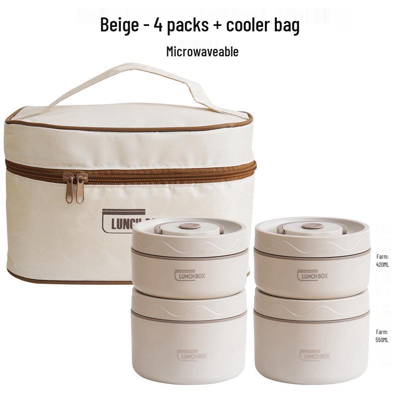 304 Stainless Steel Multi-layer Insulated Bento Box for Home or Office - Portable Single-Person Lunch Container