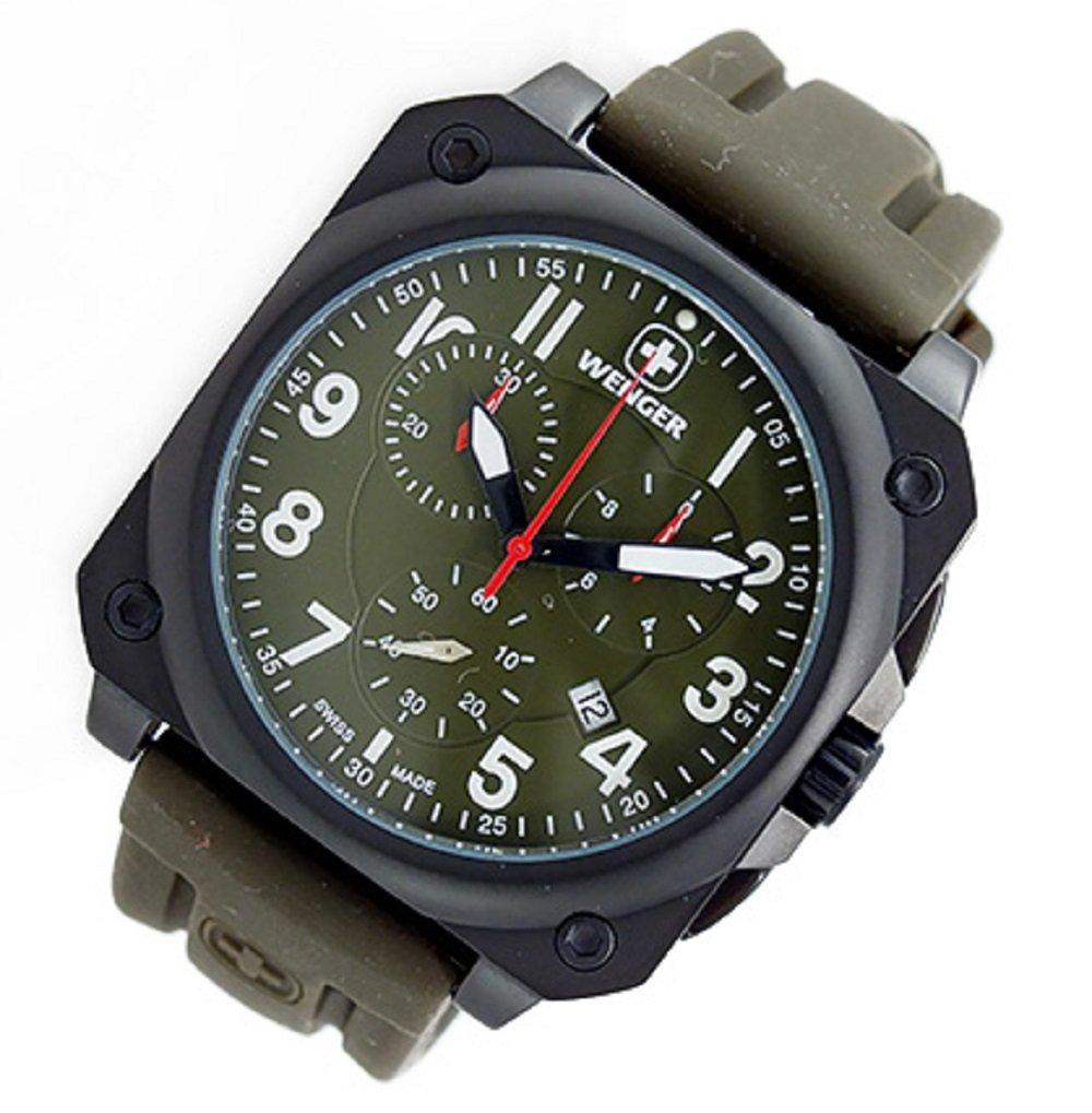 Мужские кварцевые часы-хронограф Wenger Aerograph Cockpit 77011
