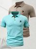 2pcs-Y758 Men's Polo Shirt - Quick-Drying, Golf Shirts for Men Summer Fashion for Business Casual Daily Wear