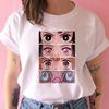 2023 New Women T-Shirt Kimetsu No Yaiba Demon Slayer Top Female T Shirt Harajuku Streetwear O-Neck Casual Ladies Tees Clothing