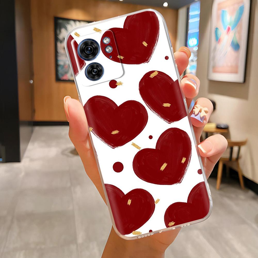 For Moto Edge 40 XT2303-2 Phone Case Panda Butterfly Soft Clear Slim Silicone Phone Cover for Motorola Moto Edge40 Edge 40 pro