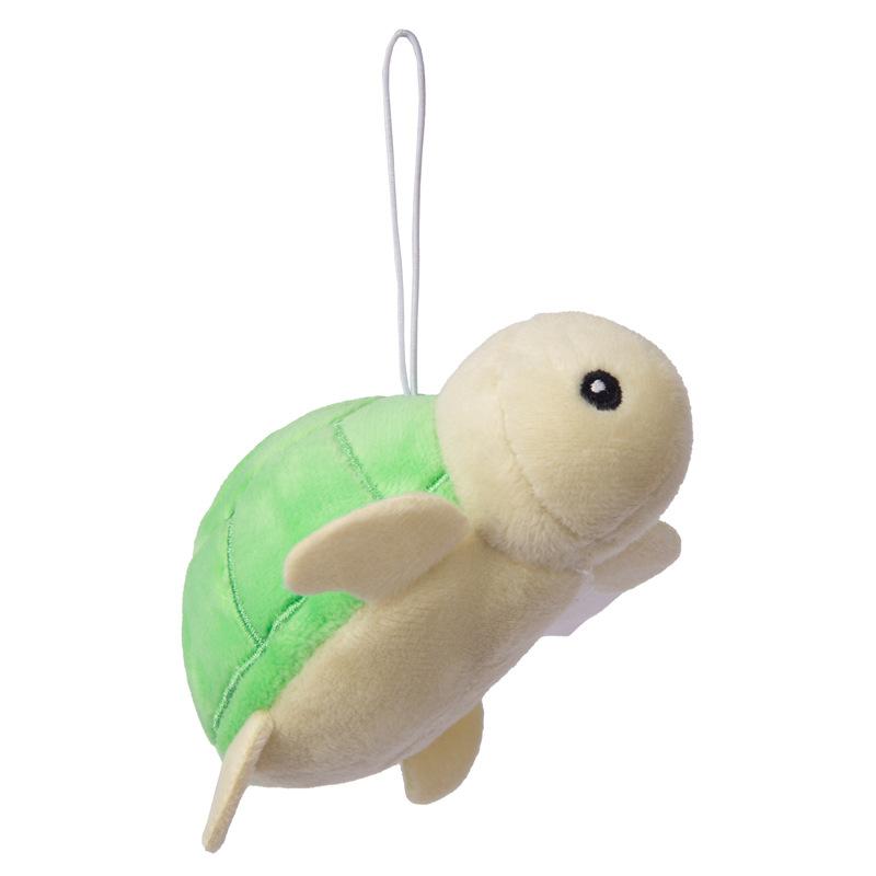 New Cartoon Cute Simulation Small Turtle Plush Doll Key Chain Pendant Creative Small Animal Plush Backpack Pendant Birthday Gift