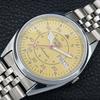 JAPAN VINTAGE REFURBISHED SEIKO 5 AUTOMATIC MENS YELLOW DIAL WATCH a444660-1