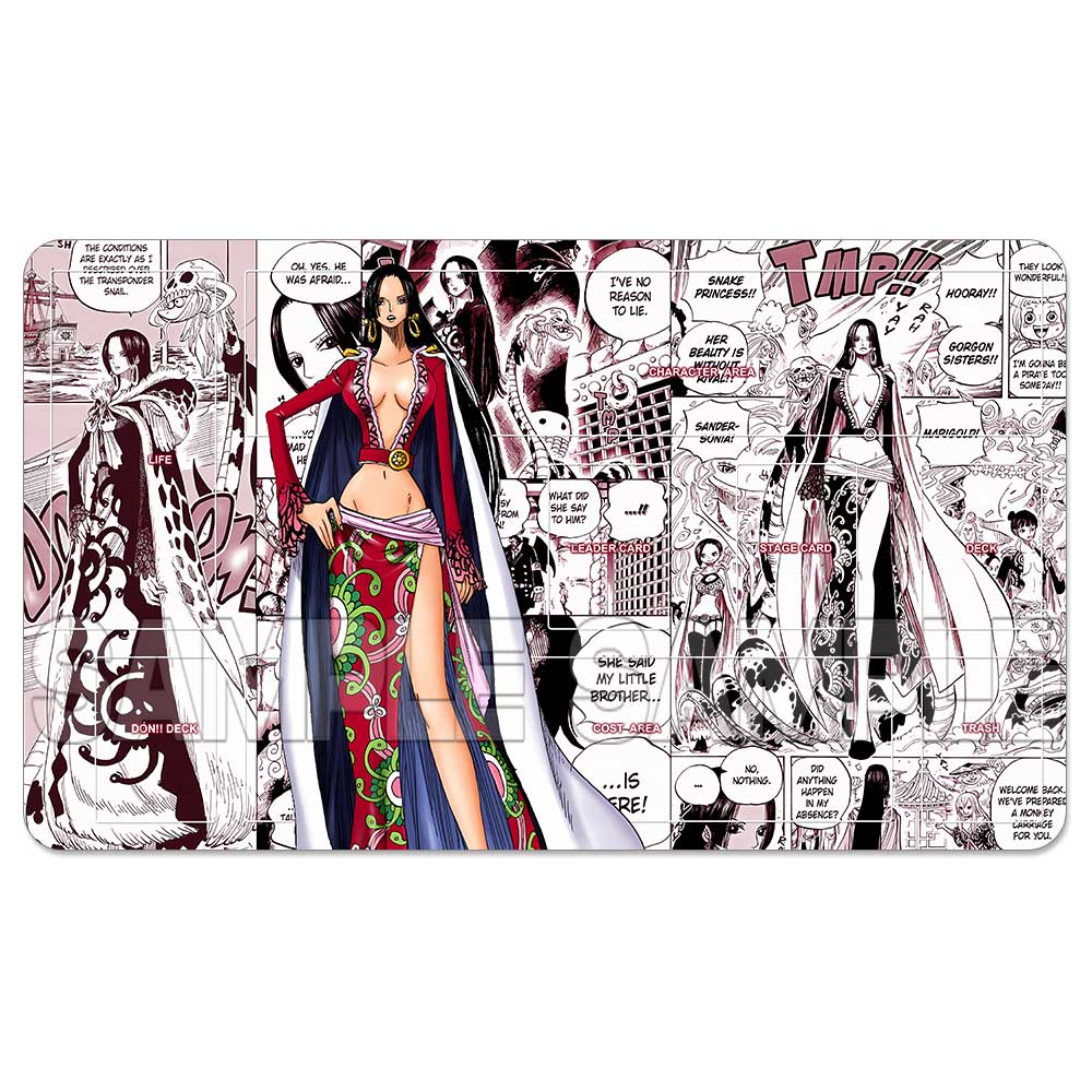 OPCG One Piece Playmat Luffy Law Zoro Ace Perona Trading Card Game Mat Dedicated Card Play Against Table Mat