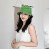 Sun Protection Women Bucket Hat Frog Shaped Fishing Cap Cute Sunscreen Hat  Outdoor