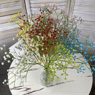 5pcs/set 63cm Artificial Flowers Soft Rubber Gypsophila Simulation Flowers Fake Flowers Photo Props