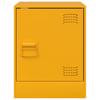 Nightstands 2 Pcs. Mustard Yellow 34.5 X 39 X 44 Cm Steel