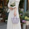 Women Top Handle Handbag, Vintage Ethnic Jacquard, Geometric Woven Pattern Elegant Daily Bag