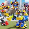 35/40/42PCS Large Particle Building Blocks Car Engineering Traffic Vehicle Excavator Assemble Education Children Toy DIY Bricks