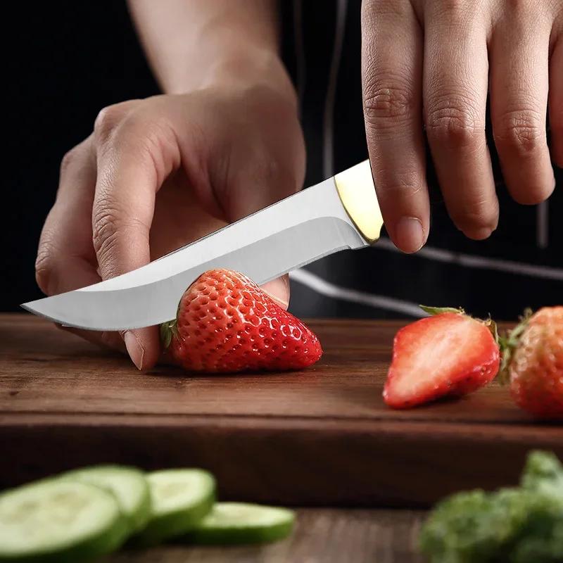 Slicing Meat Fruit Fish Knife Utility Knife Chef Cleaver Meat Chop Vegetable Kitchen Knives Hand Forge Boning Butcher Knife Tool