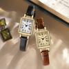 Medieval Temperament High Value Women'S Watch Exquisite Small Belt Small Square Watch Middle School Student Retro Watch
