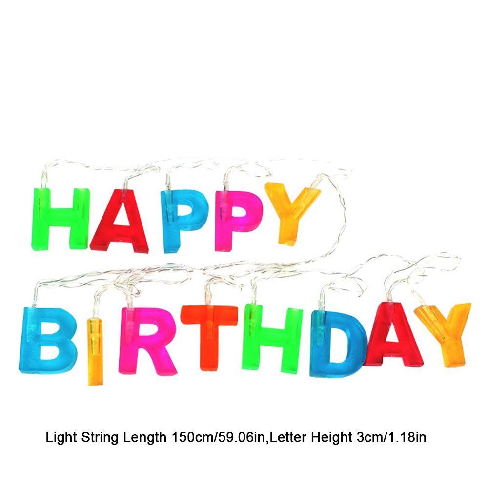 Colorful Color LED Letter Lamp Romantic Birthday Party Decorative Lights  For Birthday Party Decor