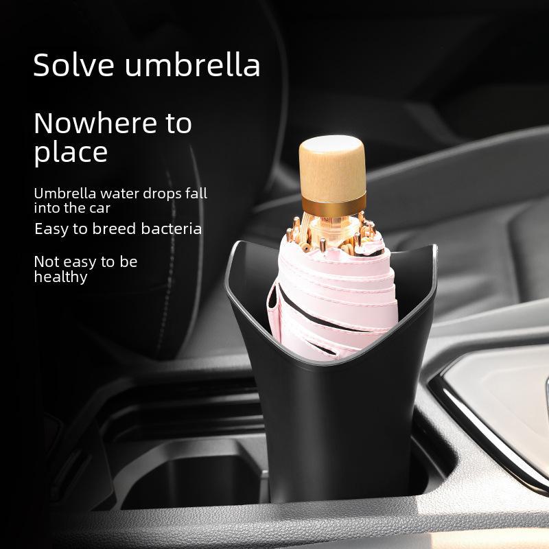 Car Umbrella Storage Bucket & Hanging Trash Can Combo