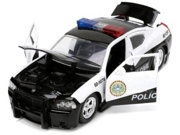 Jada TOYS Jada Toys scară și Dodge Charger 124 "Fast Furious" "2006 Poliție"